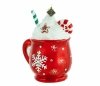 Glass bauble Mug with chocolate 11cm